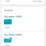 Manejo de tarjetas con la app del BBVA
