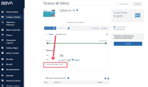CVV dinámico tarjeta BBVA