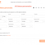 Abrir una cuenta nómina ING: datos personales