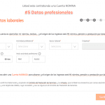 Abrir una cuenta nómina ING: información profesional