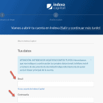 Abrir cuenta con Indexa Capital paso 6