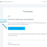 Confirma tu dirección de email a TransferWise