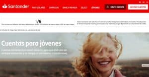 Cuenta Online Santander para Jóvenes