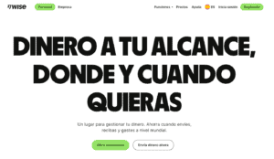 Wise cuentas online en varias monedas
