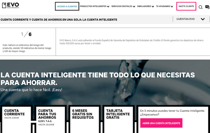EVO, banca online de España con el que ahorrar dinero