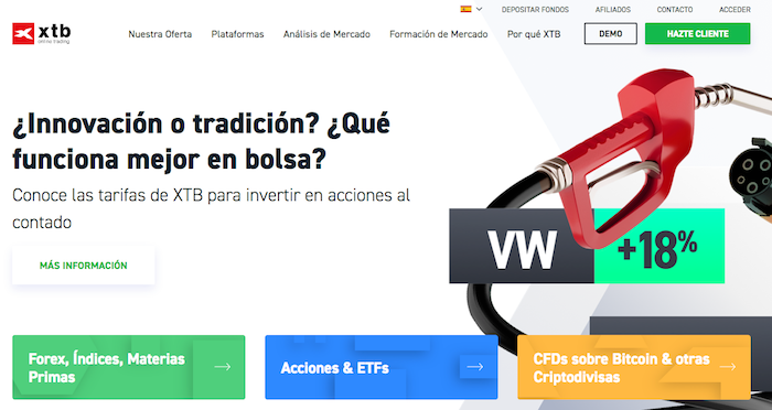 XTB como alternativa a DEGIRO