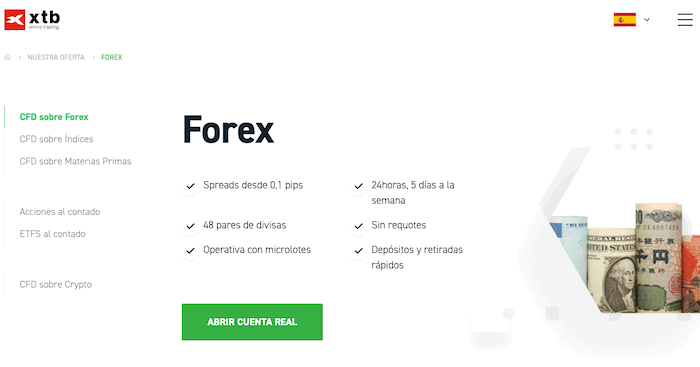 Inversión en CFDs con XTB