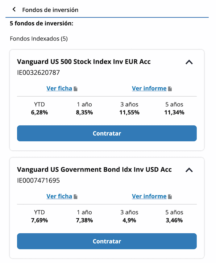 fondos de MyInvestor