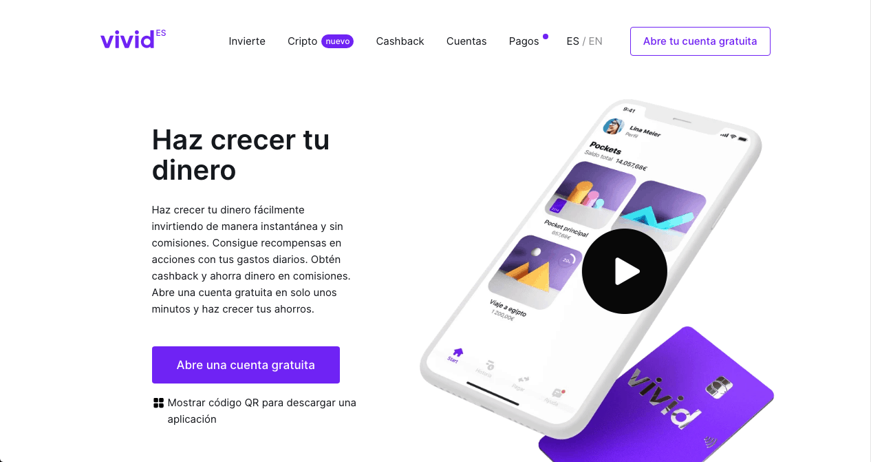El banco online de Vivid