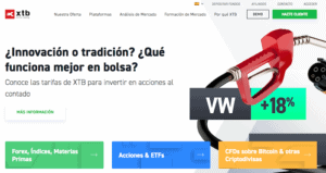 La plataforma de trading de XTB