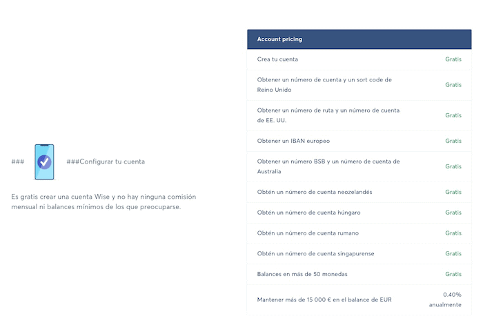 Las comisiones de Wise