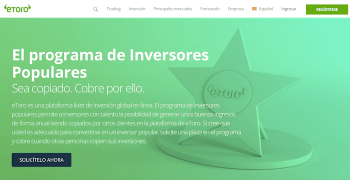 eToro Popular investor