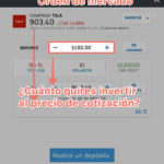 Orden de mercado con eToro
