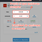 Orden limitada con eToro
