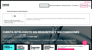 Banco sin comisiones sin nómina EVO