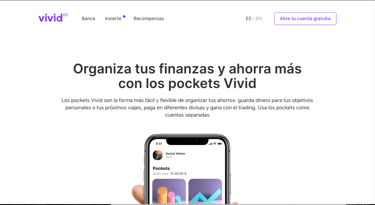 Banco sin comisiones sin nómina Vivid