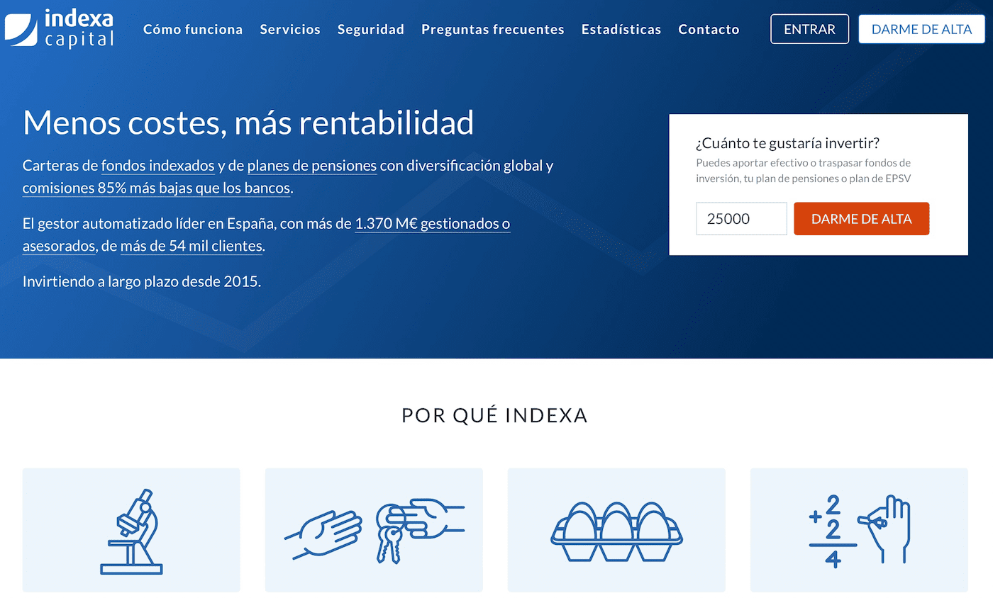 Indexa Capital, alternativa a Finizens