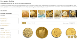 Inversion en monedas de oro