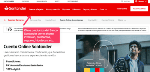 Otros productos del Banco Santander