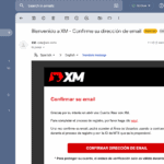 Crear cuenta con XM paso 4