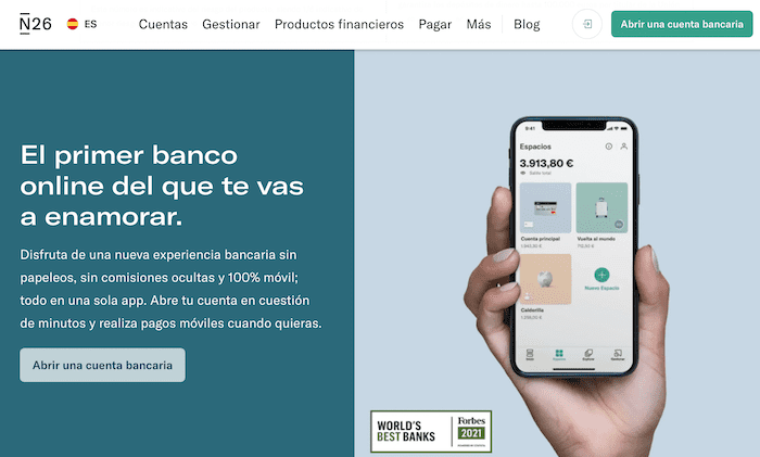 N26 Cuenta sin comisiones