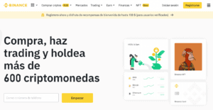 Plataforma exchange de crypto de Binance