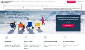 Cuenta de ahorro sin comisionmes de openbank