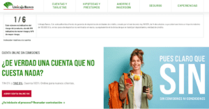 Unicaja cuenta sin comisiones