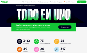 eToro Broker de acciones, ETF y derivados