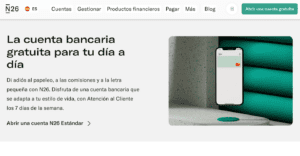 Banco sin comisiones de N26