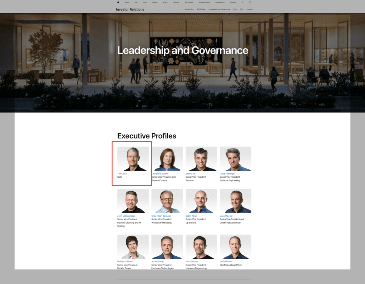 Equipo humano detrás del Apple