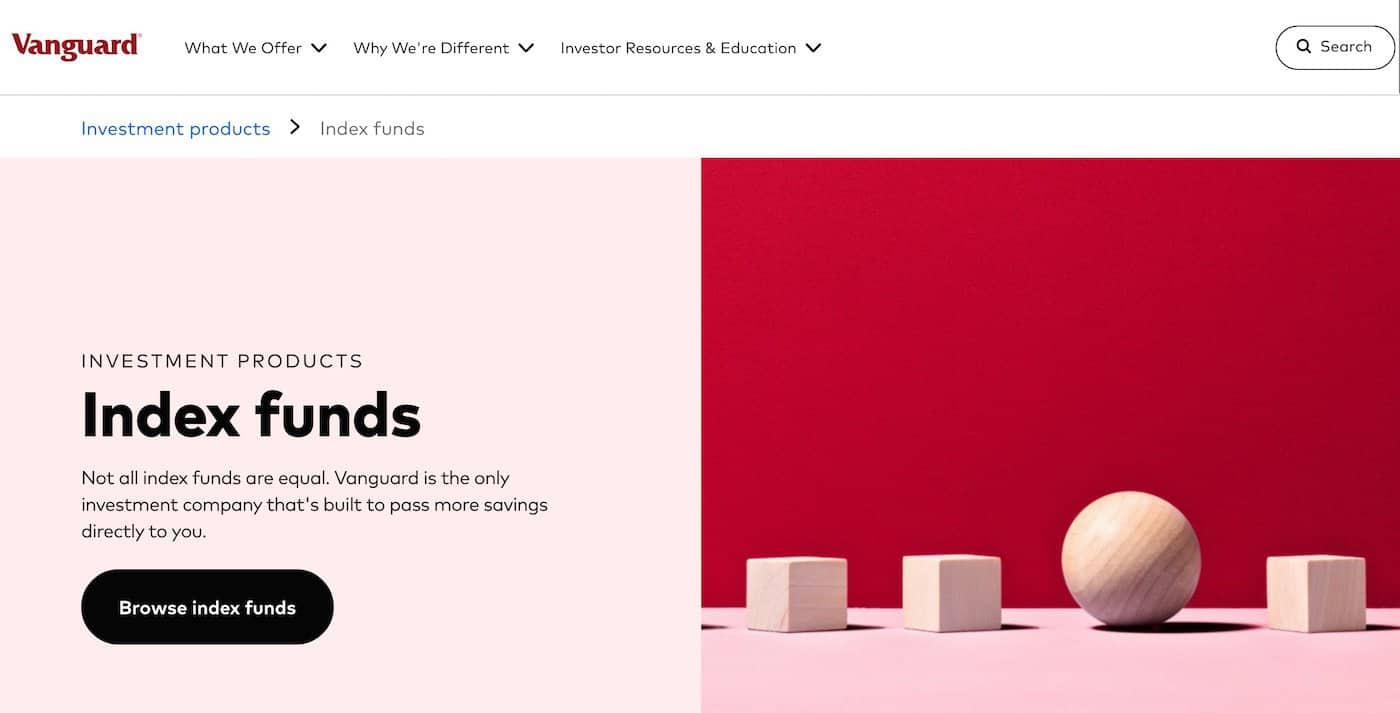 Fondos indexados de Vanguard