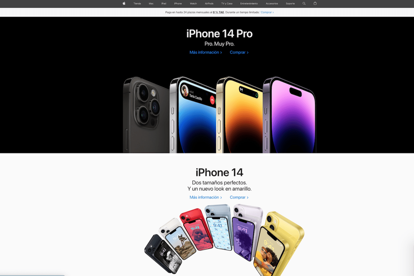 Página web de Apple