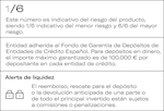 Aviso Riesgo Openbank depósito.