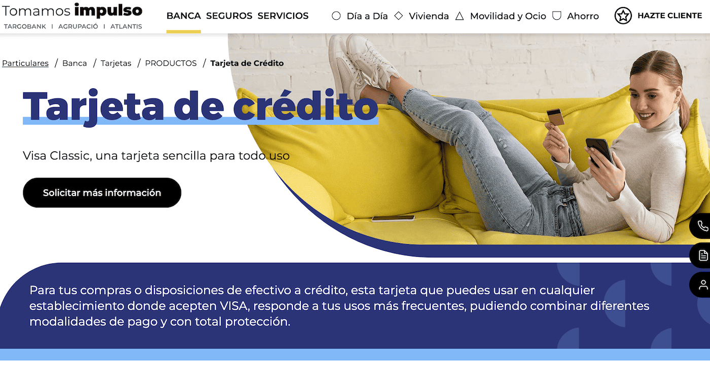 La tarjeta de crédito de Tomamos Impulso