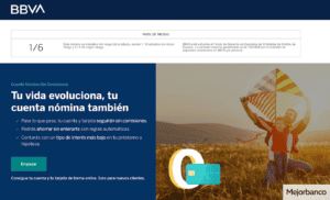 Cuenta Nómina BBVA Sin Comisiones