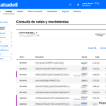 Extracto de mi cuenta del Sabadell, Josep Garcia de mejor-banco.com