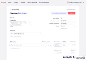 Gestión de facturas con Finom