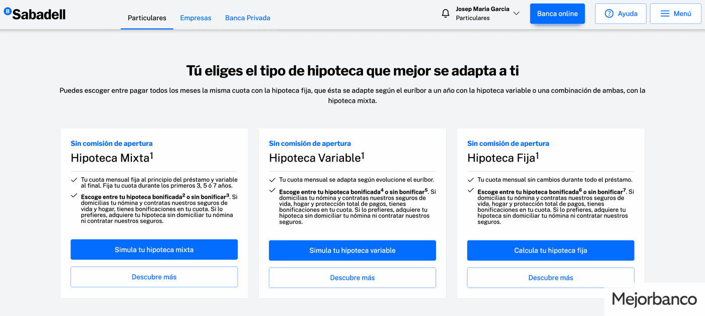 Hipotecas del Banco Sabadell