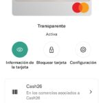 Manejo de las tarjetas conm la cuenta N26