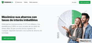 Cuenta de ahorro de Freedom24